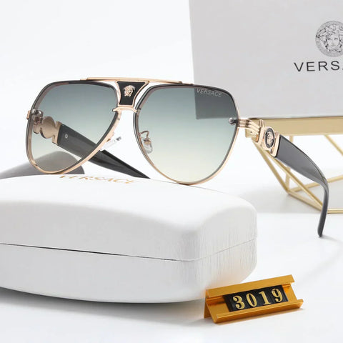 5 Colors Fashion Oval Double Bridge Stitching Polarized Sunglasses