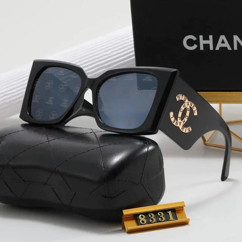6-color fashion  letter temple polarized sunglasses