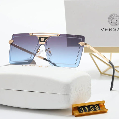 5 Color Fashion Frameless Square One-Piece Polarized Sunglasses