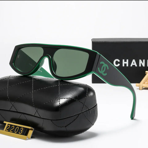 6-color fashion  letter temple polarized sunglasses