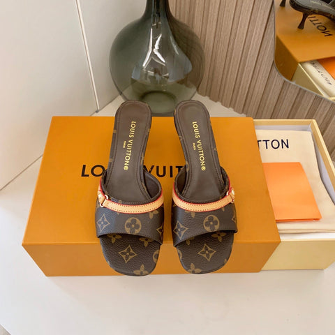 New Monogram Heel Sandals
