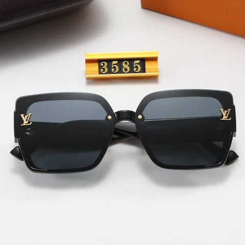 5-color fashion four-leaf clover print temple polarized sunglasses