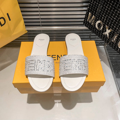Full Diamond Flat Slippers