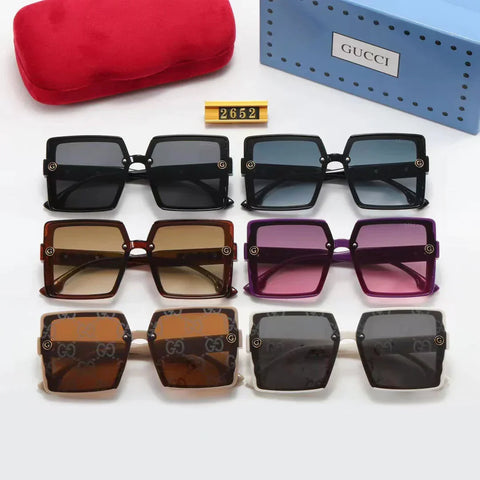 6-color fashion  letter temple sunglasses polarized glasses