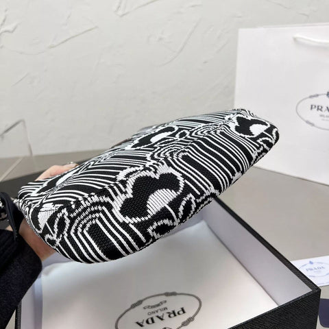 Cleo Series Jacquard Knit Shoulder Bag