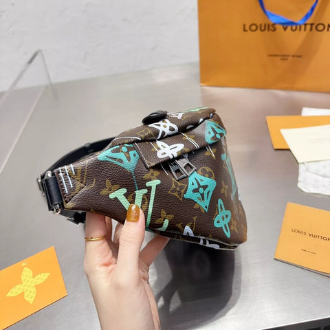 Personalized Graffiti Monogram Crossbody Bag