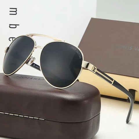 Unisex Double Bridge Aviator Sunglasses