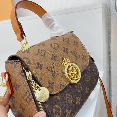 Monogram Metal Crown Tote Bag