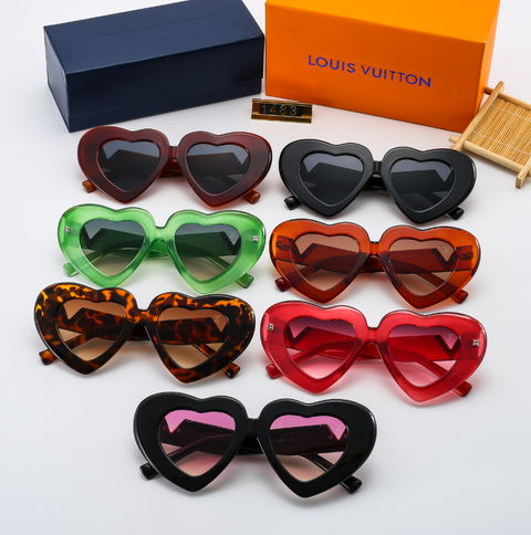 7 Colors Fashion Heart Polarized Sunglasses