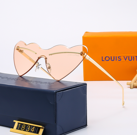 4 color fashion triagnel temple flat glasses