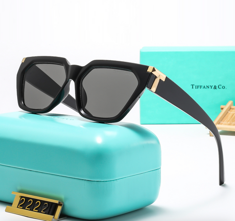 6 color simple hollow square glasses