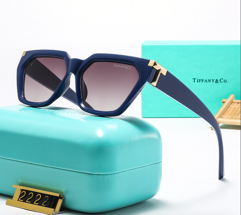 6 color simple hollow square glasses