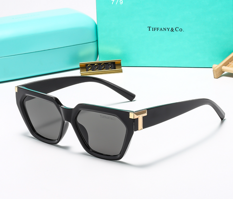 6 color simple hollow square glasses