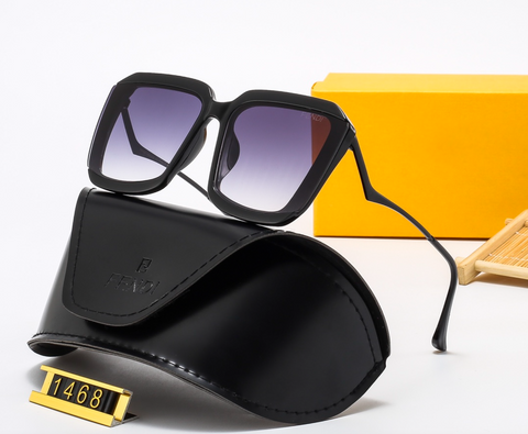 4-color women fashion  letter temple sunglasses