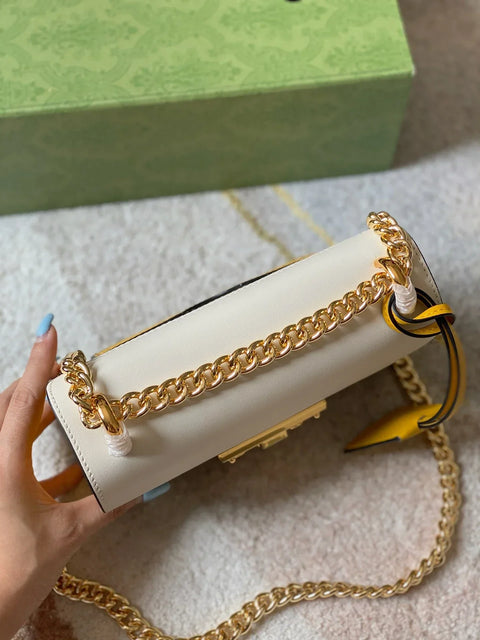 Padlock small shoulder bag