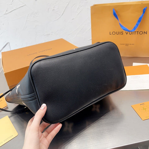 Large Leather Embossed Tote