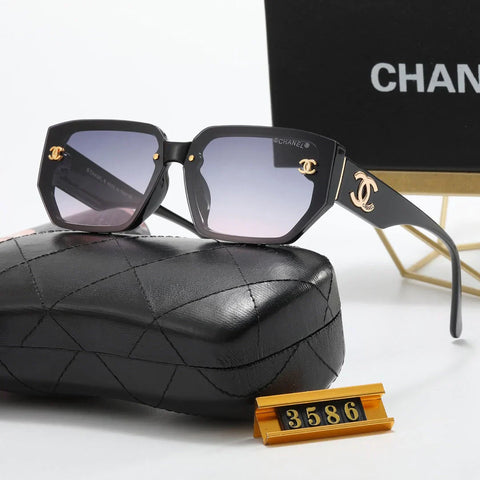 5-Color  Letter Temple Polarized Sunglasses