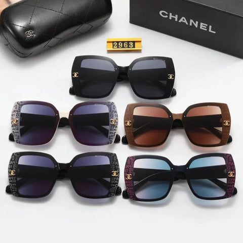 5-color fashion graffiti print sunglasses