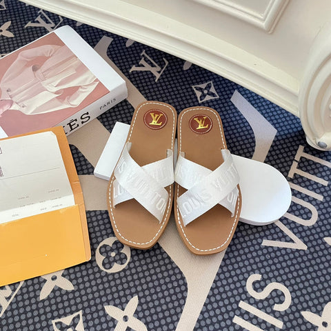 New Cross Strap Slippers Sandals