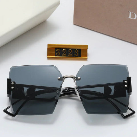 5 Colors Fashionable Rimless Nylon Lens Temple Polarized Sunglasses