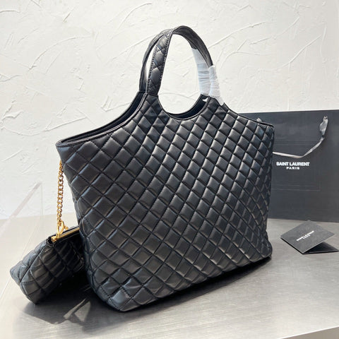Gaby Quilted Textured Shopping Bag