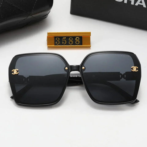 5-Color Fashion Printed Letter Polarized Sunglasses