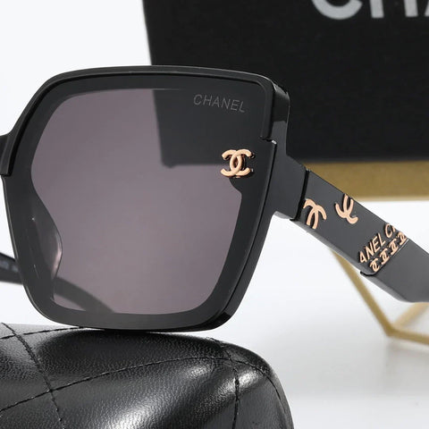 5-color stylish letter temple sunglasses