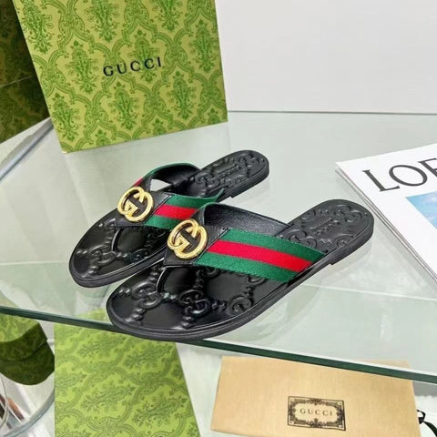 Fashion Metal Buckle Flip Flop Sandals