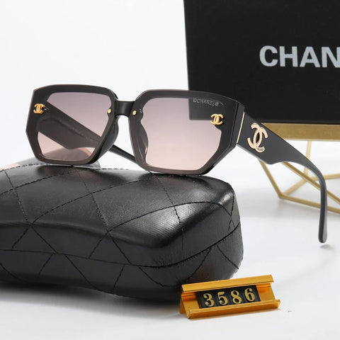 5-Color  Letter Temple Polarized Sunglasses