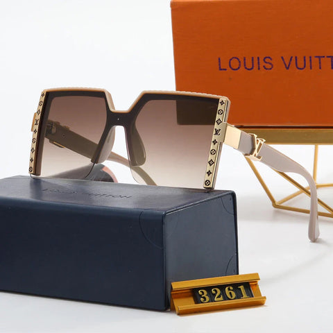 5 colors luxury four-leaf flower half-frame polarized sunglasses