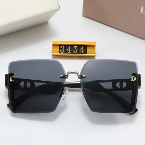 6-color fashion strip hollow temple polarized sunglasses
