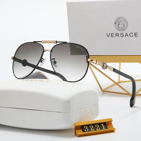 6 colors fashion oval double bridge frame polarized sunglasses