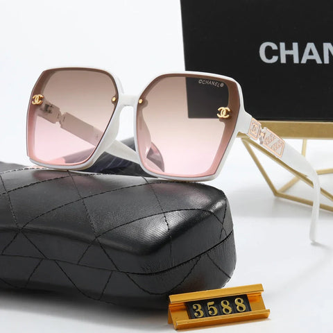 5-Color Fashion Printed Letter Polarized Sunglasses