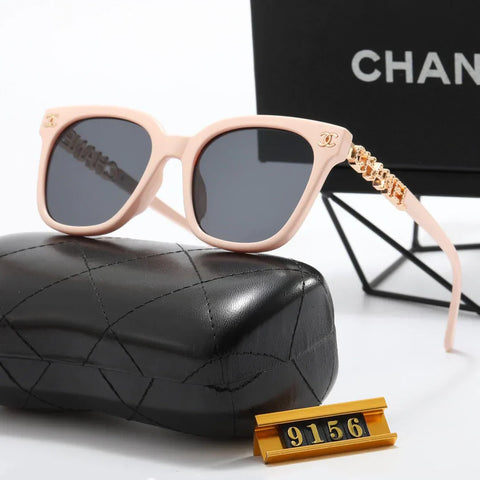 7-color fashion  hollow letter sunglasses
