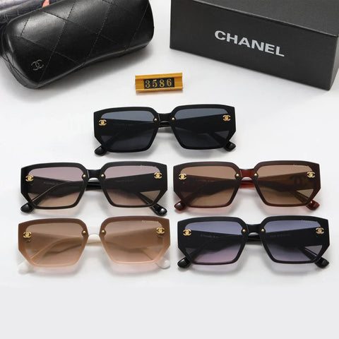 5-Color  Letter Temple Polarized Sunglasses