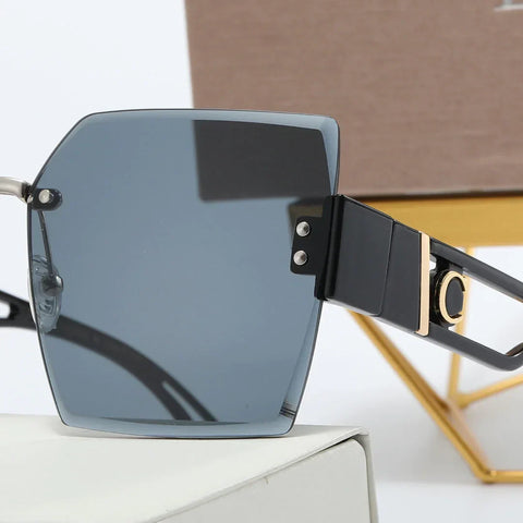 5 Colors Fashionable Rimless Nylon Lens Temple Polarized Sunglasses