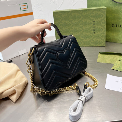 Monogram Flap Chain Mini Handle Bag