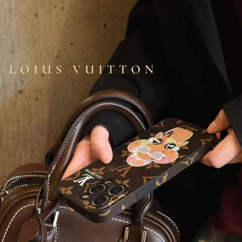 Cartoon Sunflower Sunglasses Doll Leather Case