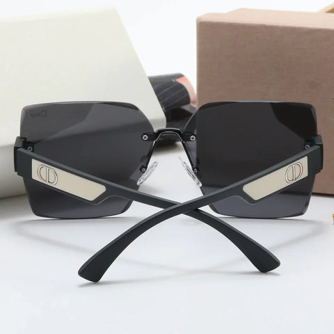 4 color double rimless lens polarized sunglasses