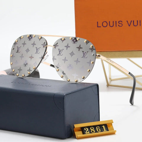 6 Colors Fashion Printed Willow Letters Polarized Sunglasses