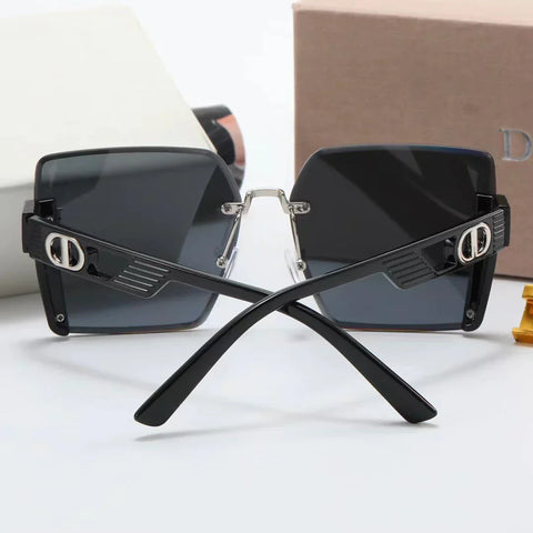 6-color fashion strip hollow temple polarized sunglasses