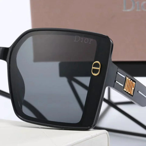6-color fashion  letter temple stripe sunglasses