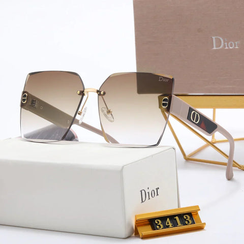 4 color double rimless lens polarized sunglasses