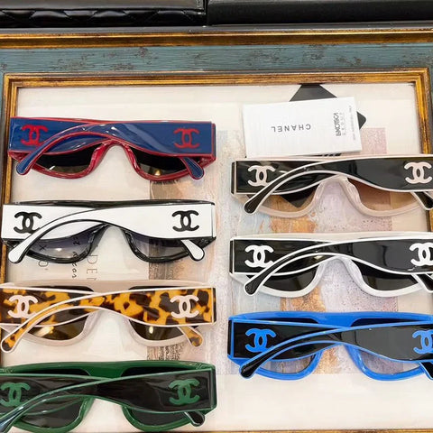 6-color fashion  letter temple polarized sunglasses