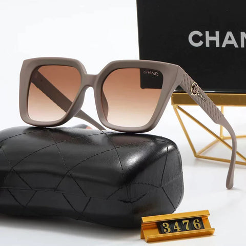 4-color double  rhombic temple polarized sunglasses