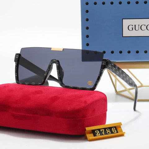 5 Colors One Piece  Printed Polarized Sunglasses