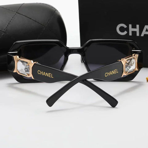 7-color fashion rhinestone temple polarized sunglasses