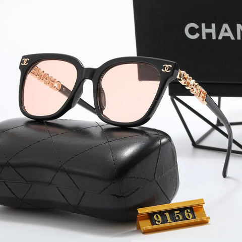 7-color fashion  hollow letter sunglasses