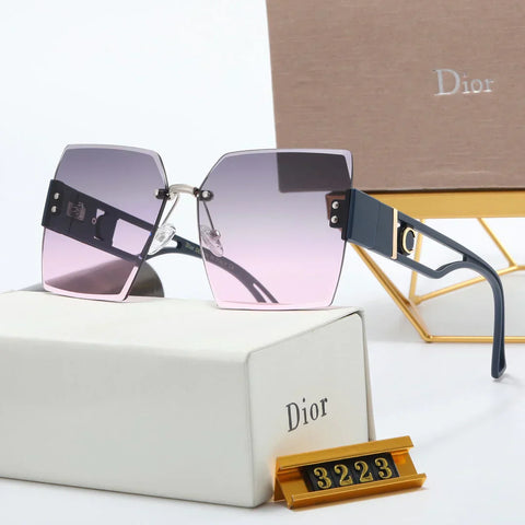 5 Colors Fashionable Rimless Nylon Lens Temple Polarized Sunglasses