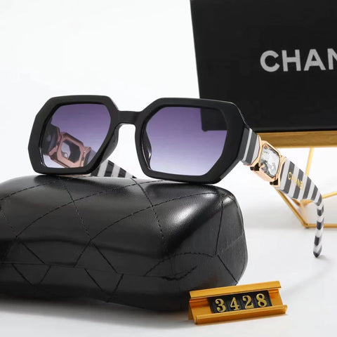 7-color fashion rhinestone temple polarized sunglasses